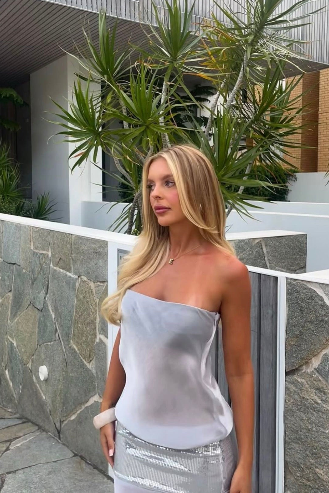 Mode Mischief Melt Maxi – Silver